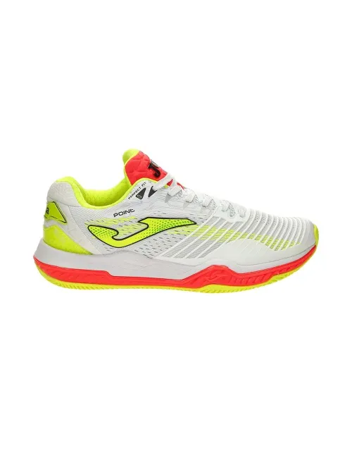 Joma Point 21 Clay Blanco Naranja Fluor | Ofertas de pádel